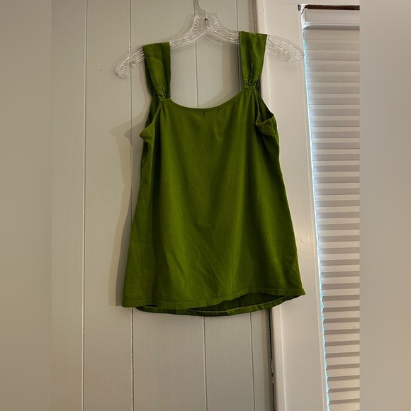 Ann Taylor Green Sleeveless Top Small – V-Neck Camisole Blouse - Picture 5 of 5